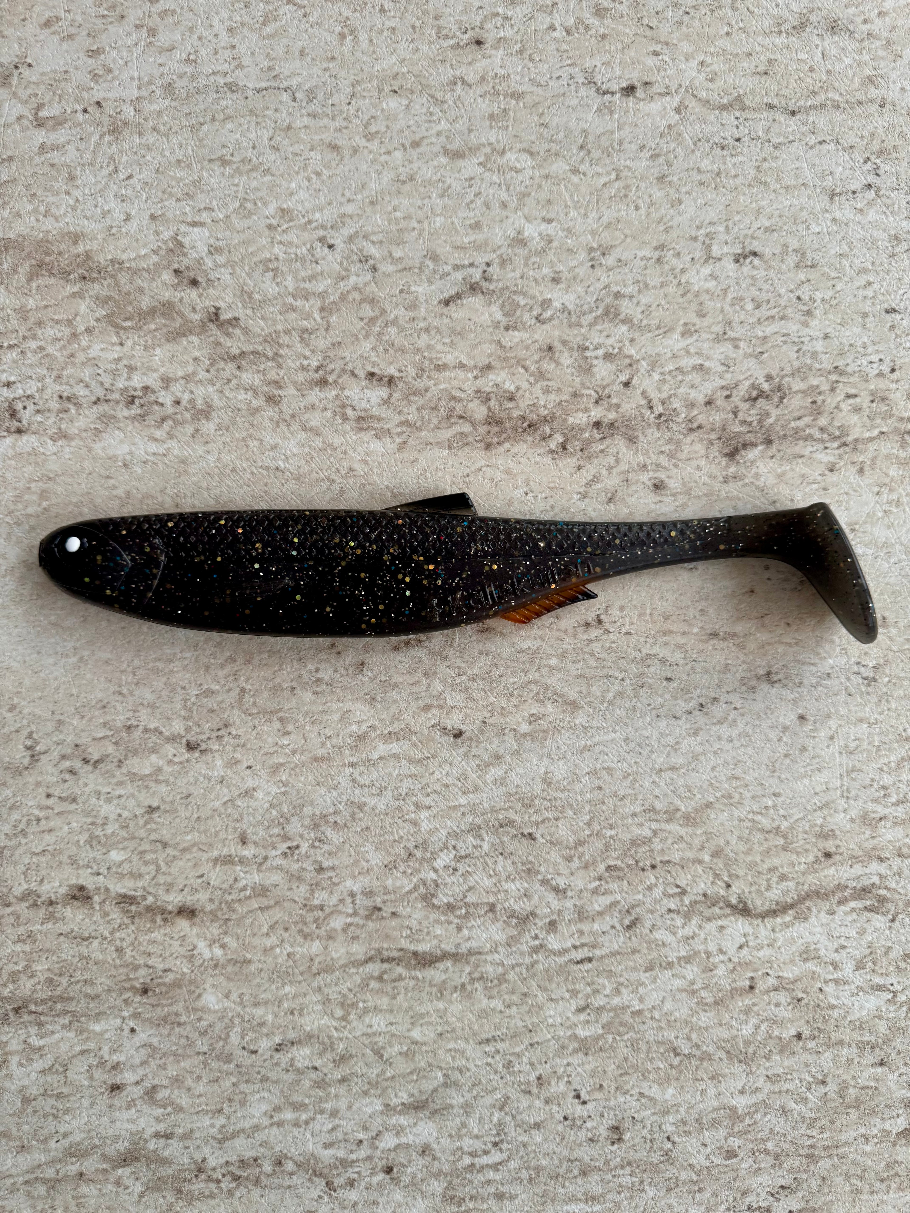 Slinko Shad 25cm (Black/Gold Glitter)