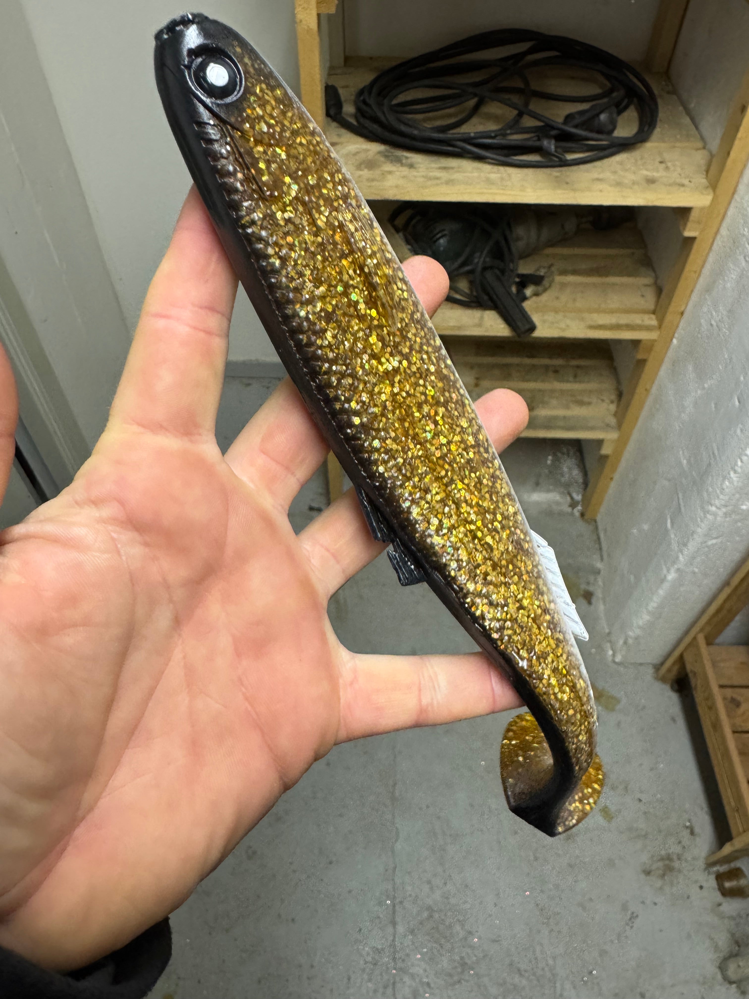 Slinko Shad 25cm - Goldie Recycle