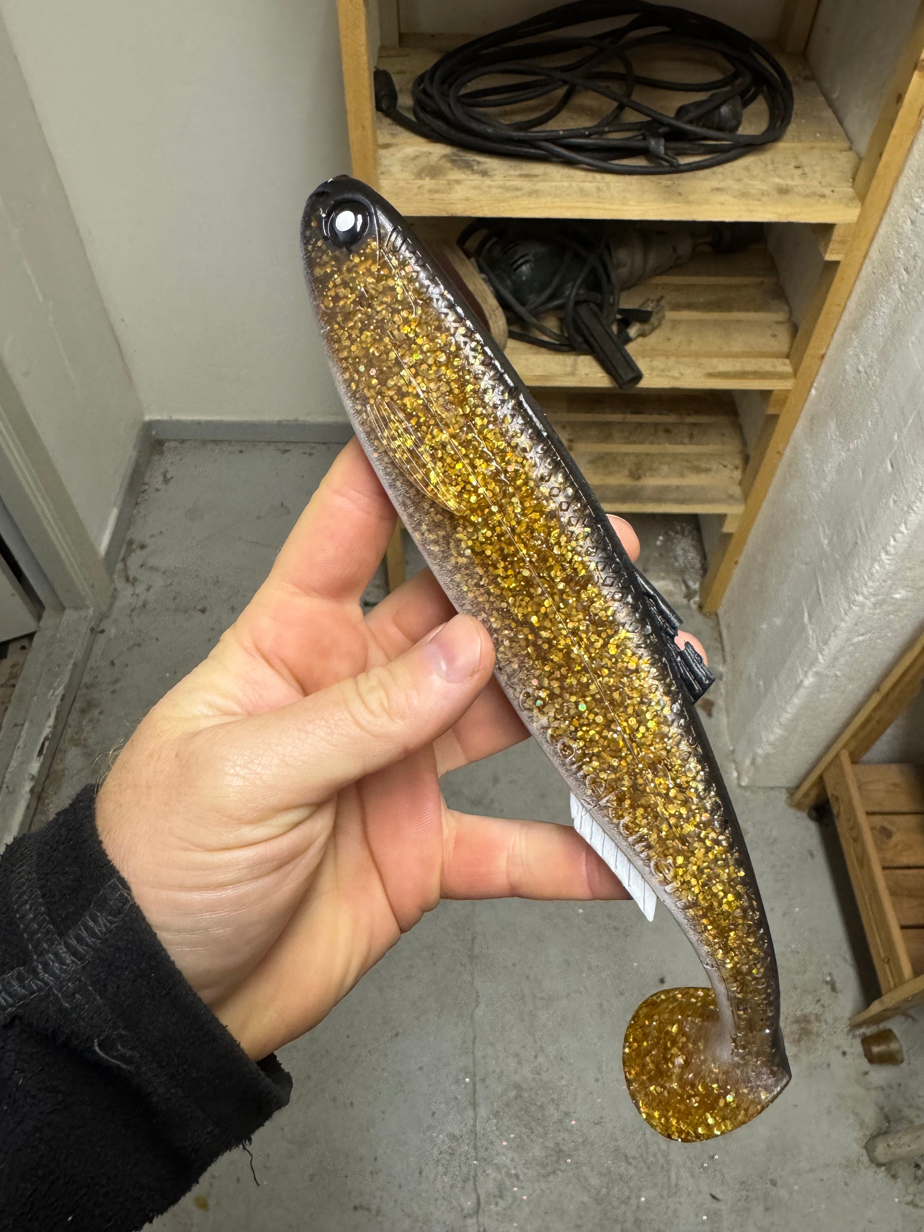 Slinko Shad 25cm - Goldie Recycle